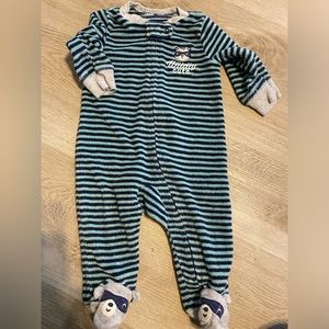 Baby Boy Sleeper with footies